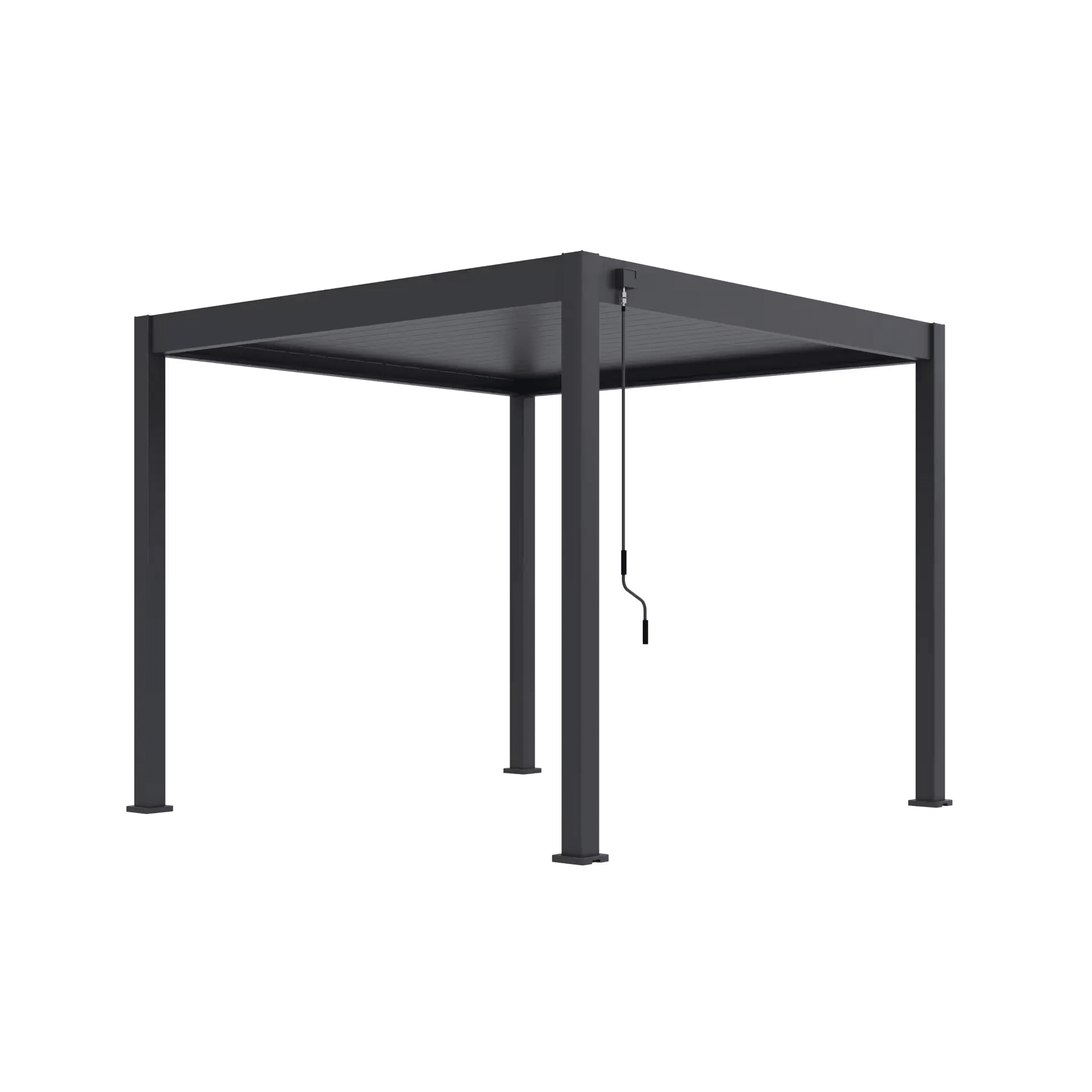 Modena Aluminium Pergola 3m x 3m Free Standing - Artificial Grass Direct