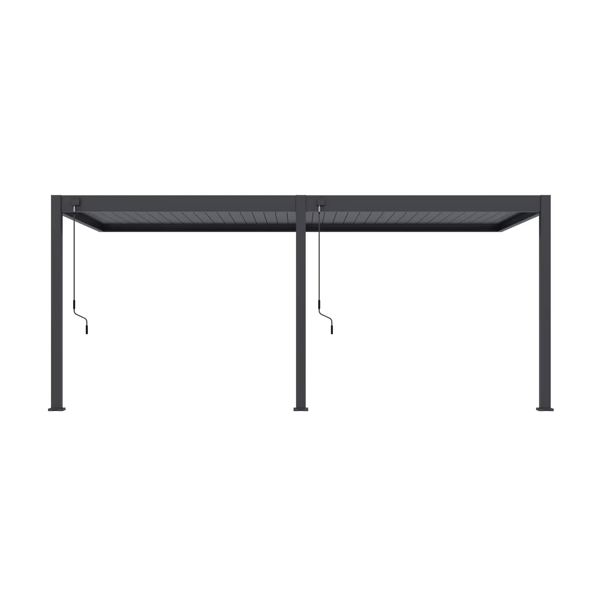 Modena Aluminium Pergola 6m x 3m Wall Mounted - Artificial Grass Direct