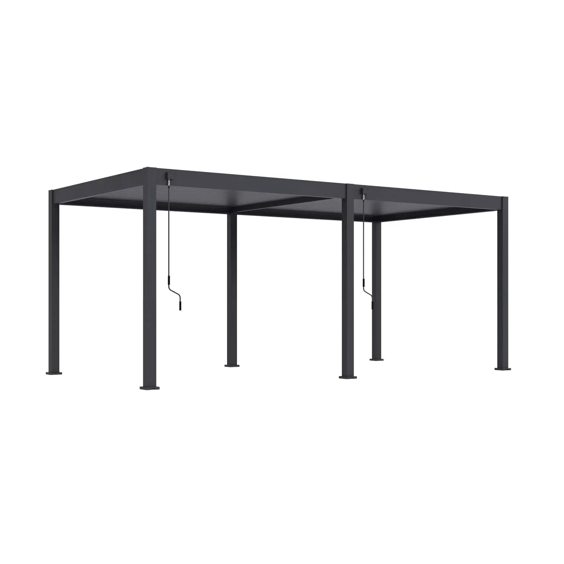 Modena Aluminium Pergola 6m x 3m Free Standing - Artificial Grass Direct