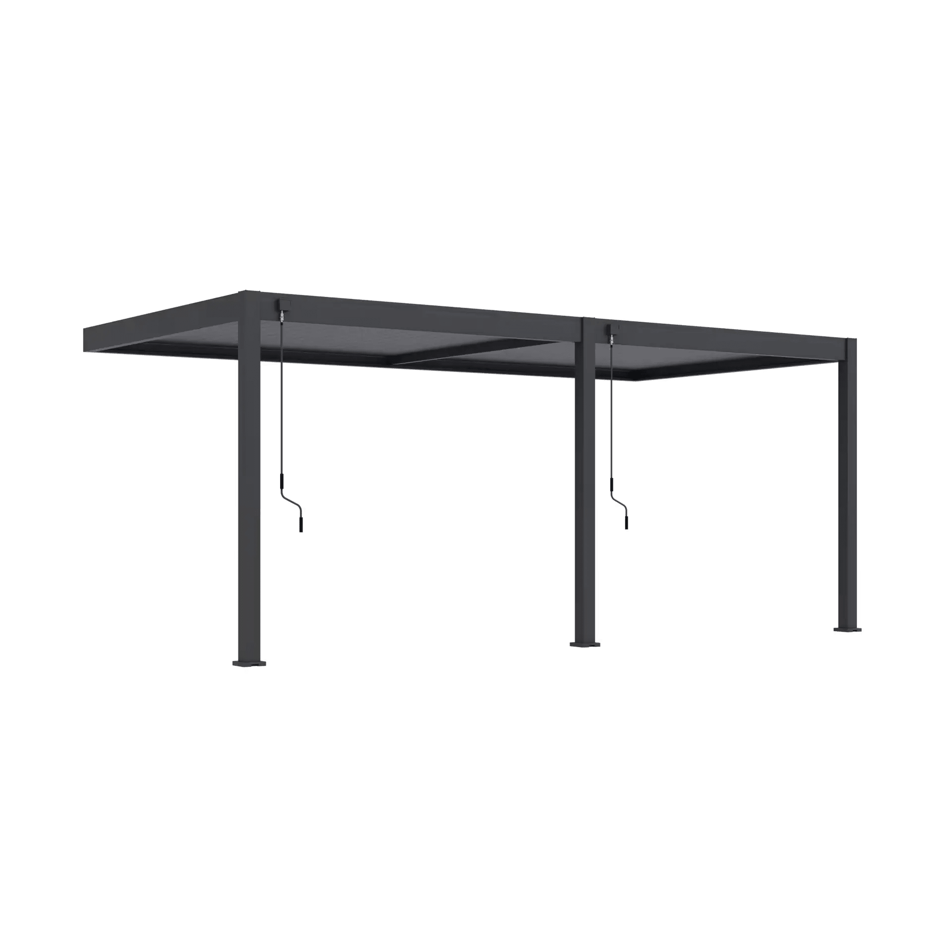 Modena Aluminium Pergola 6m x 3m Wall Mounted - Artificial Grass Direct