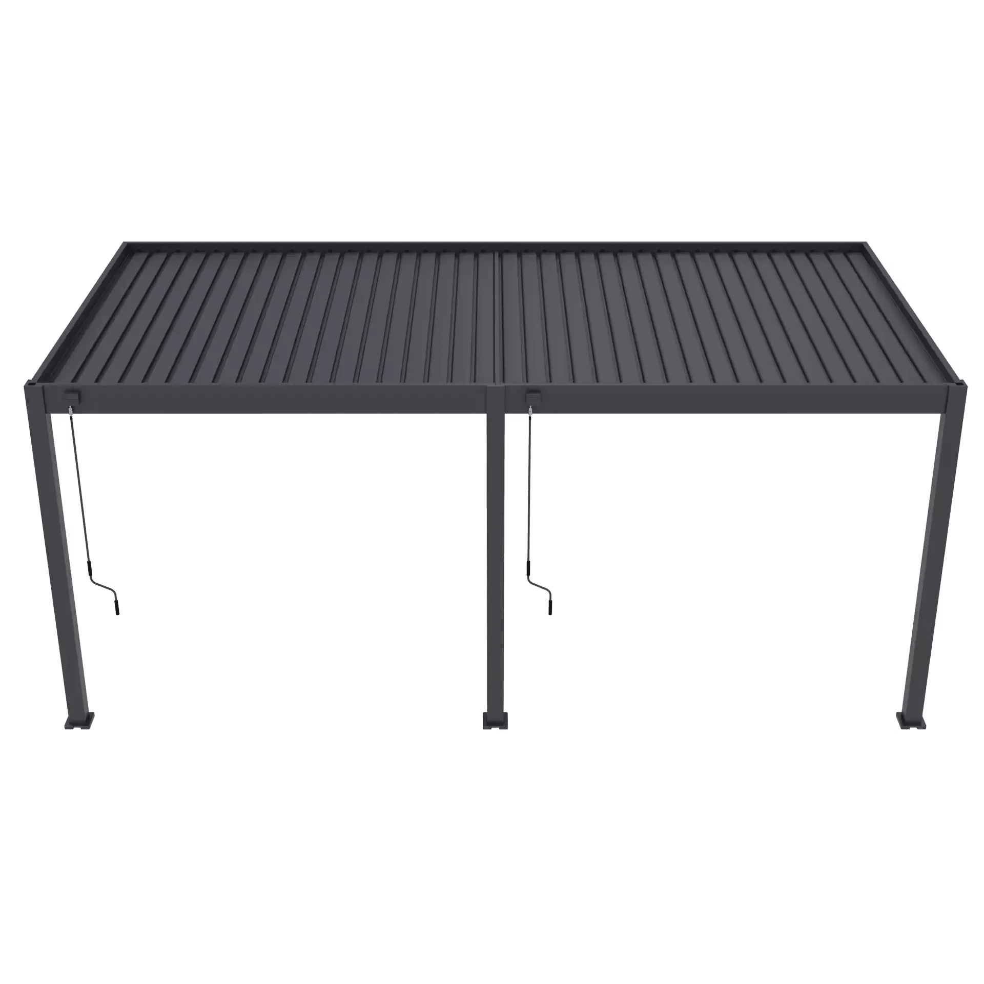 Modena Aluminium Pergola 6m x 3m Wall Mounted - Artificial Grass Direct