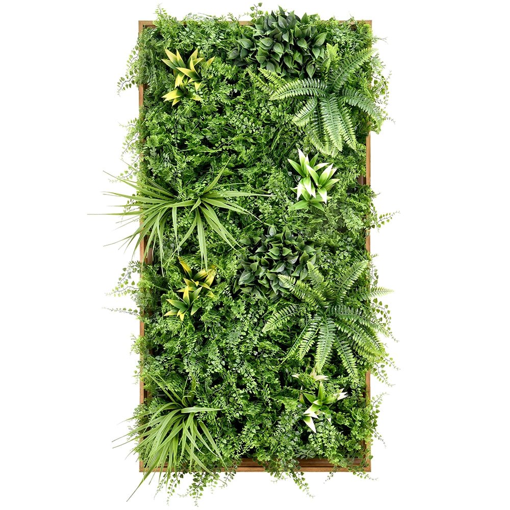 Artificial Dense Fern Wall Art - 50cm x 100cm - Artificial Grass Direct