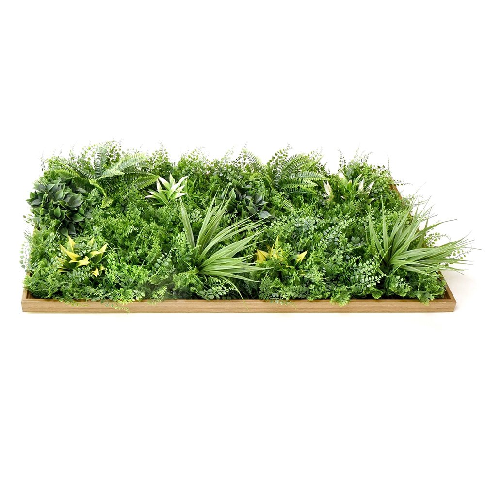 Artificial Dense Fern Wall Art - 50cm x 100cm - Artificial Grass Direct