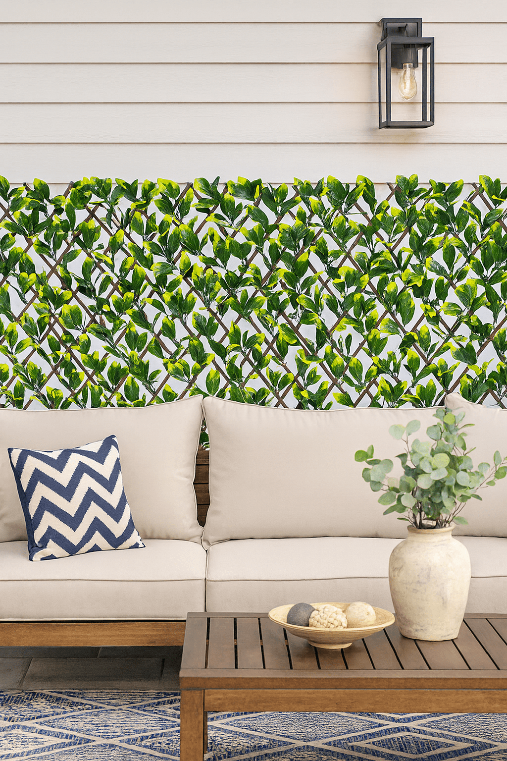 Laurel Willow Expandable Trellis Fence - 90cm x 180cm - Artificial Grass Direct