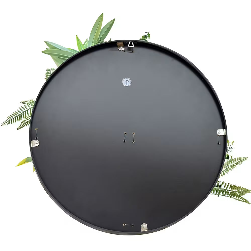 Artificial "Daffodil Smile" Wall Art - 50cm Circular Frame
