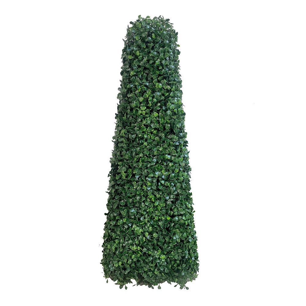 Boxwood Obelisk Topiary Tree 69cm - Artificial Grass Direct