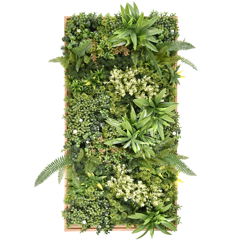 Artificial Dense Rhea B Wall Art - 50cm x 100cm - Artificial Grass Direct