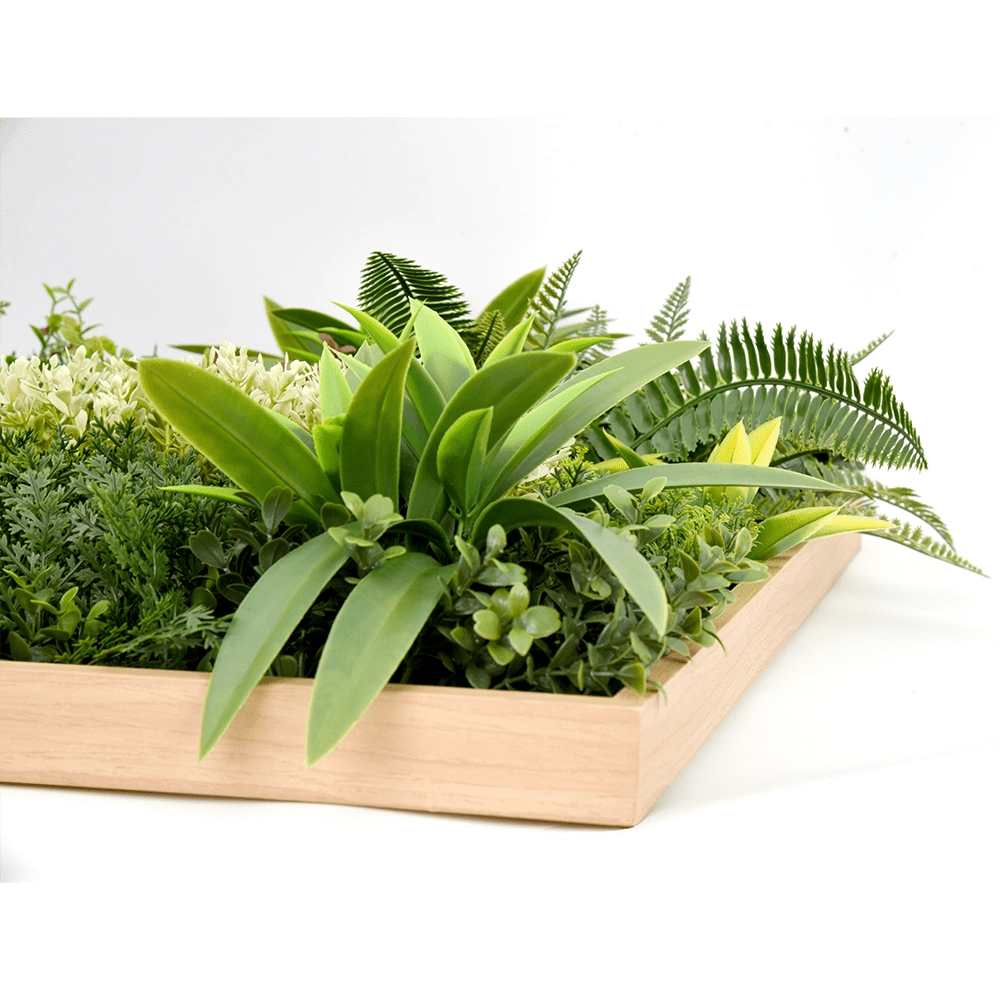 Artificial Dense Rhea B Wall Art - 50cm x 50cm - Artificial Grass Direct