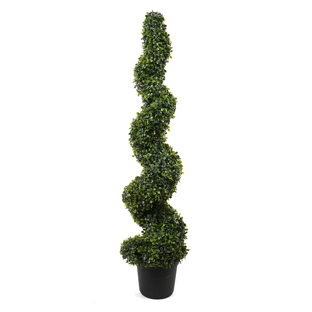 Boxwood Spiral Tree 120cm - Artificial Grass Direct