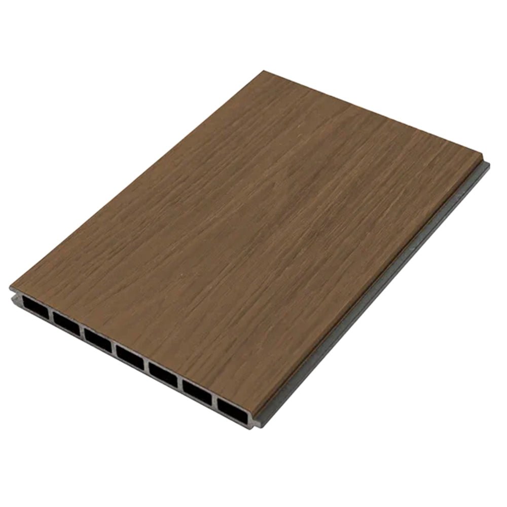 Teak Co - Extrusion 207mm Flat Fencing Sample - Artificial Grass Direct