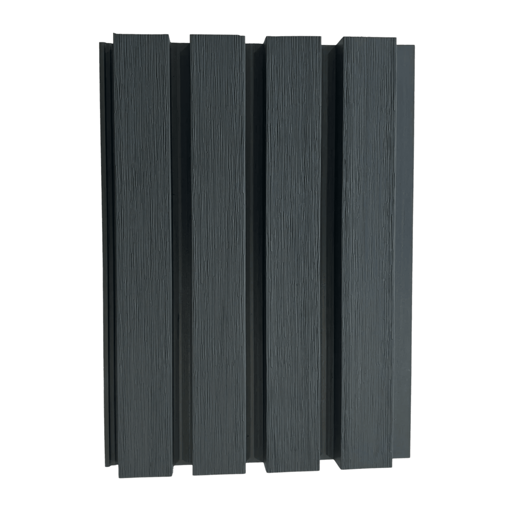 Anthracite Slatted Cladding Series 1 Sample - Artificial Grass Direct