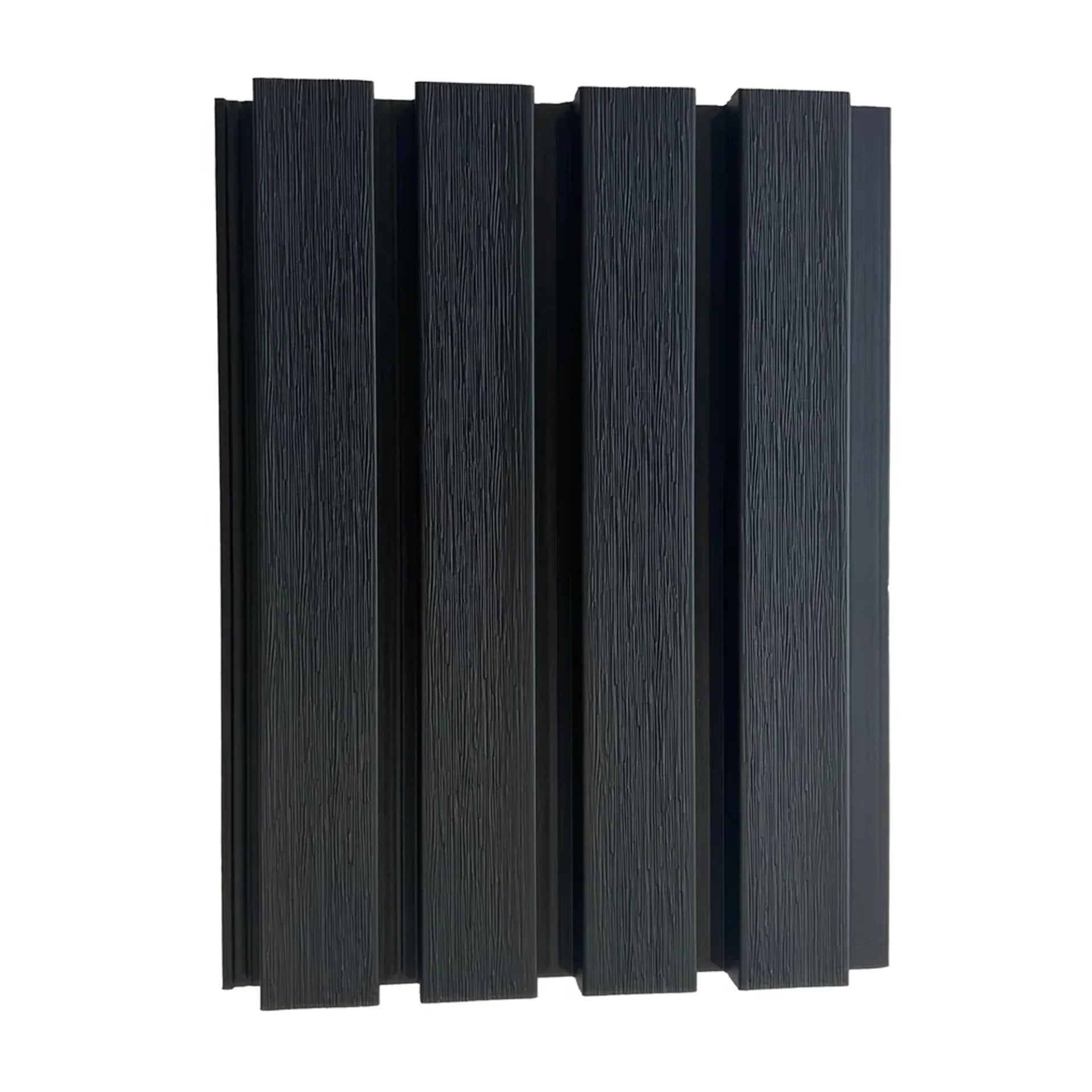 Black Slatted Cladding Series 1 Sample - Artificial Grass Direct