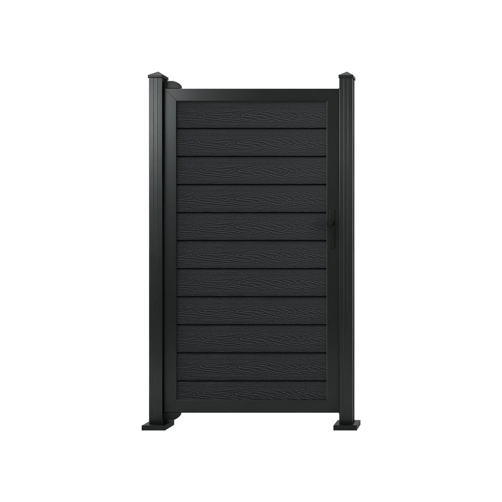 Black Woodgrain Composite Gate