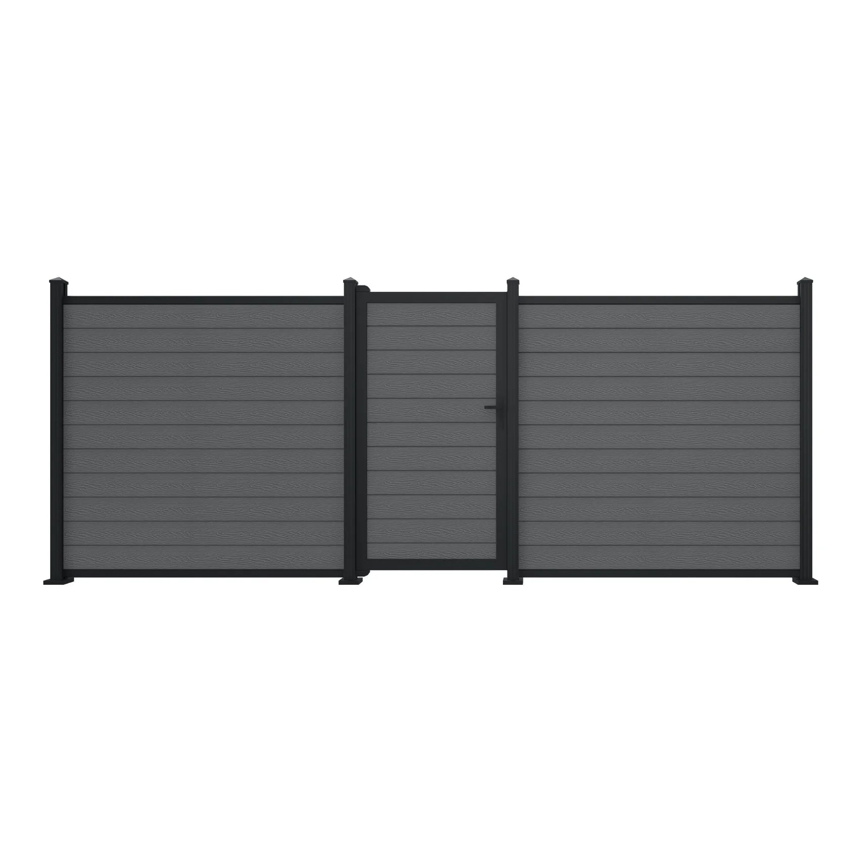 Grey Woodgrain Composite Gate