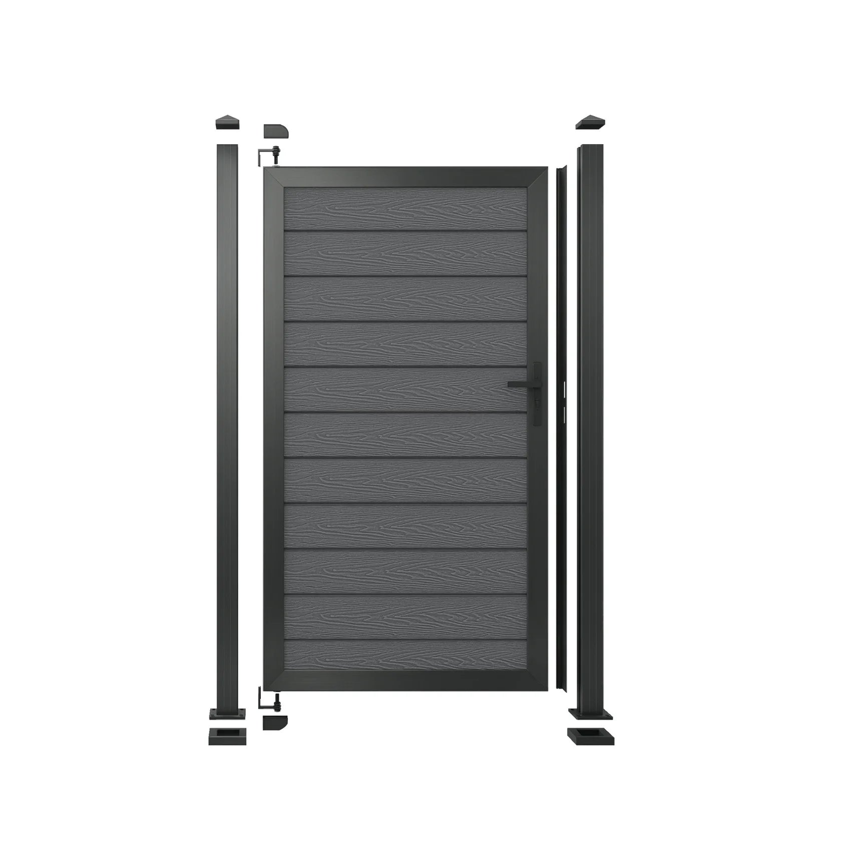 Grey Woodgrain Composite Gate