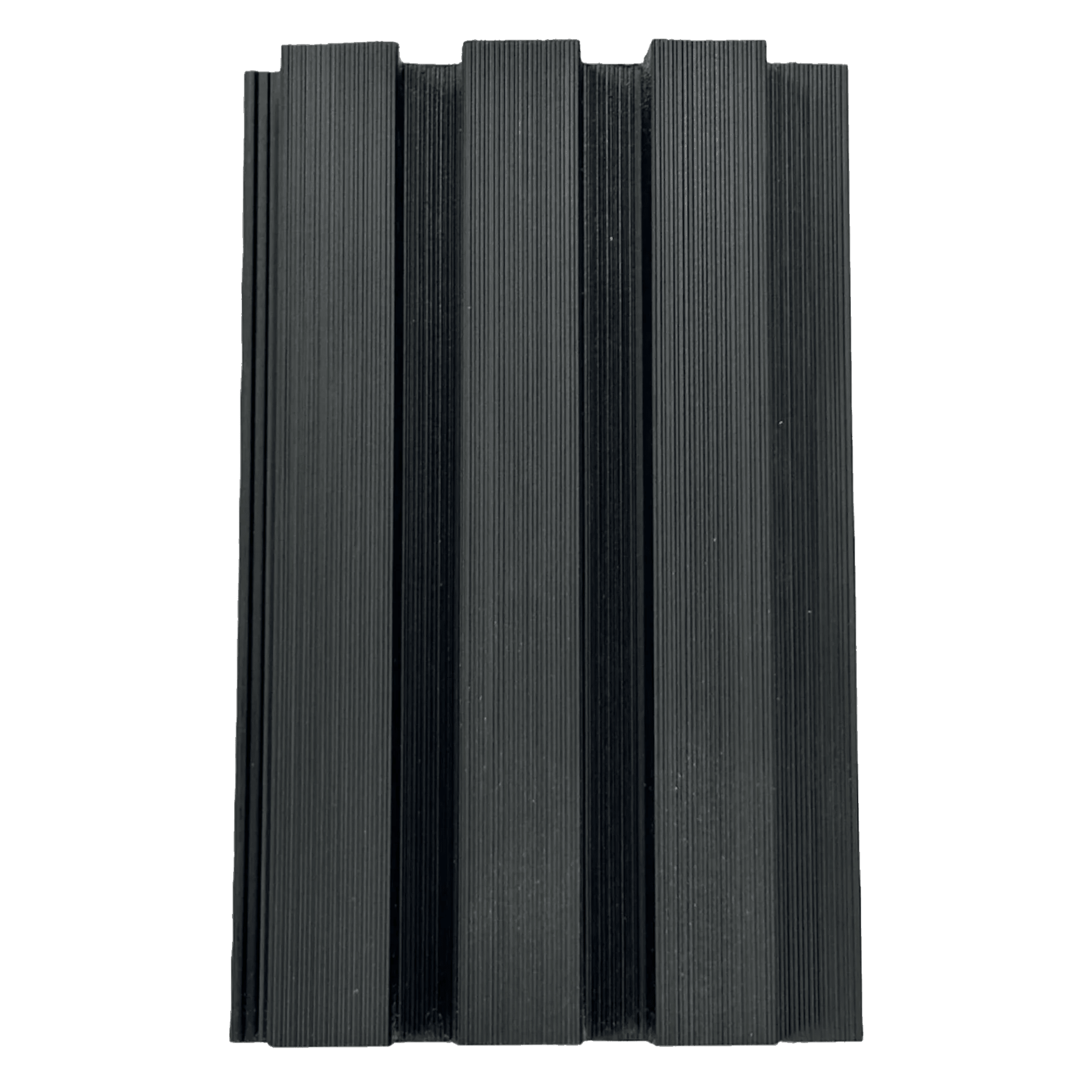 Black Slatted Cladding Series 2 Sample - Artificial Grass Direct