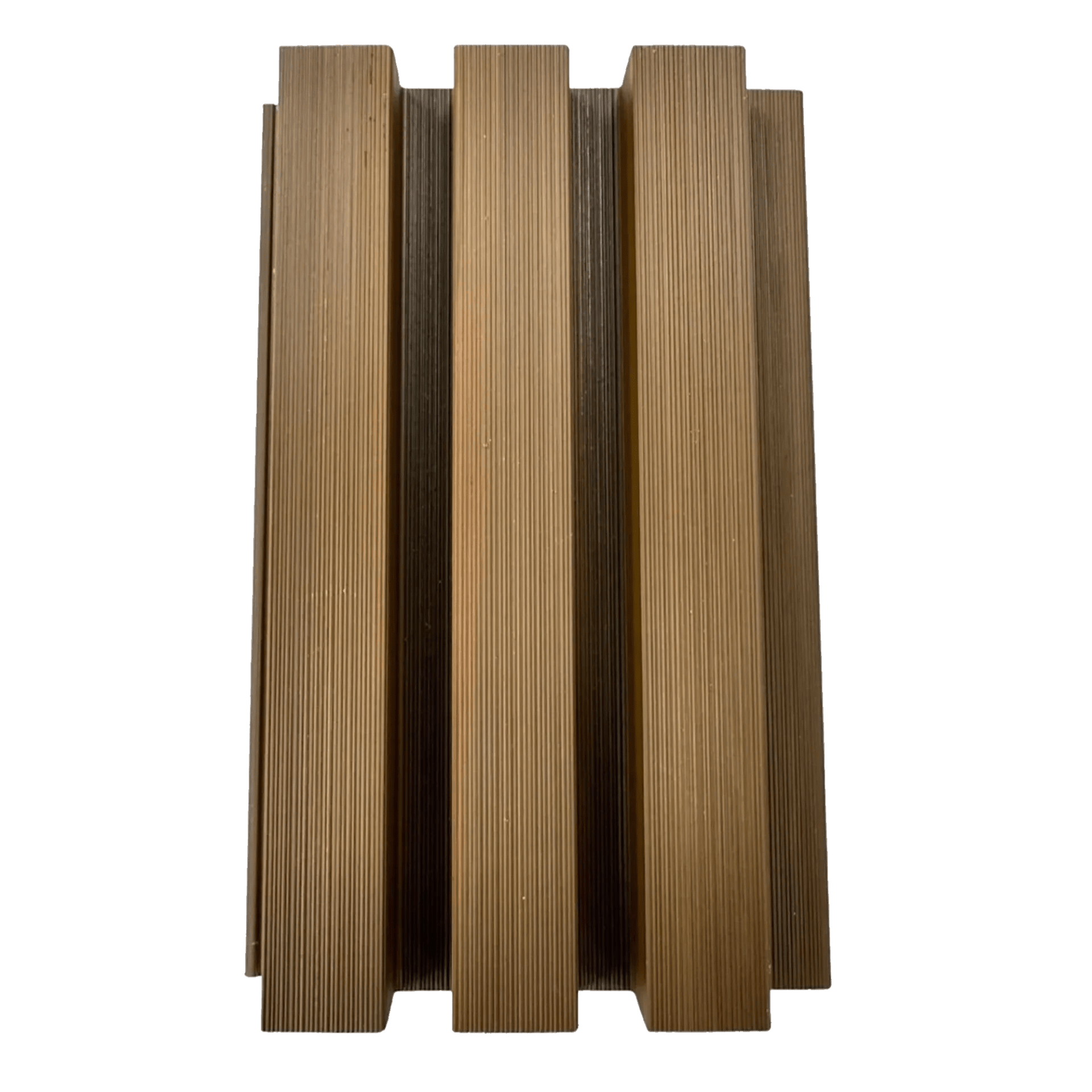 Golden Oak Slatted Cladding Series 2 - Artificial Grass Direct