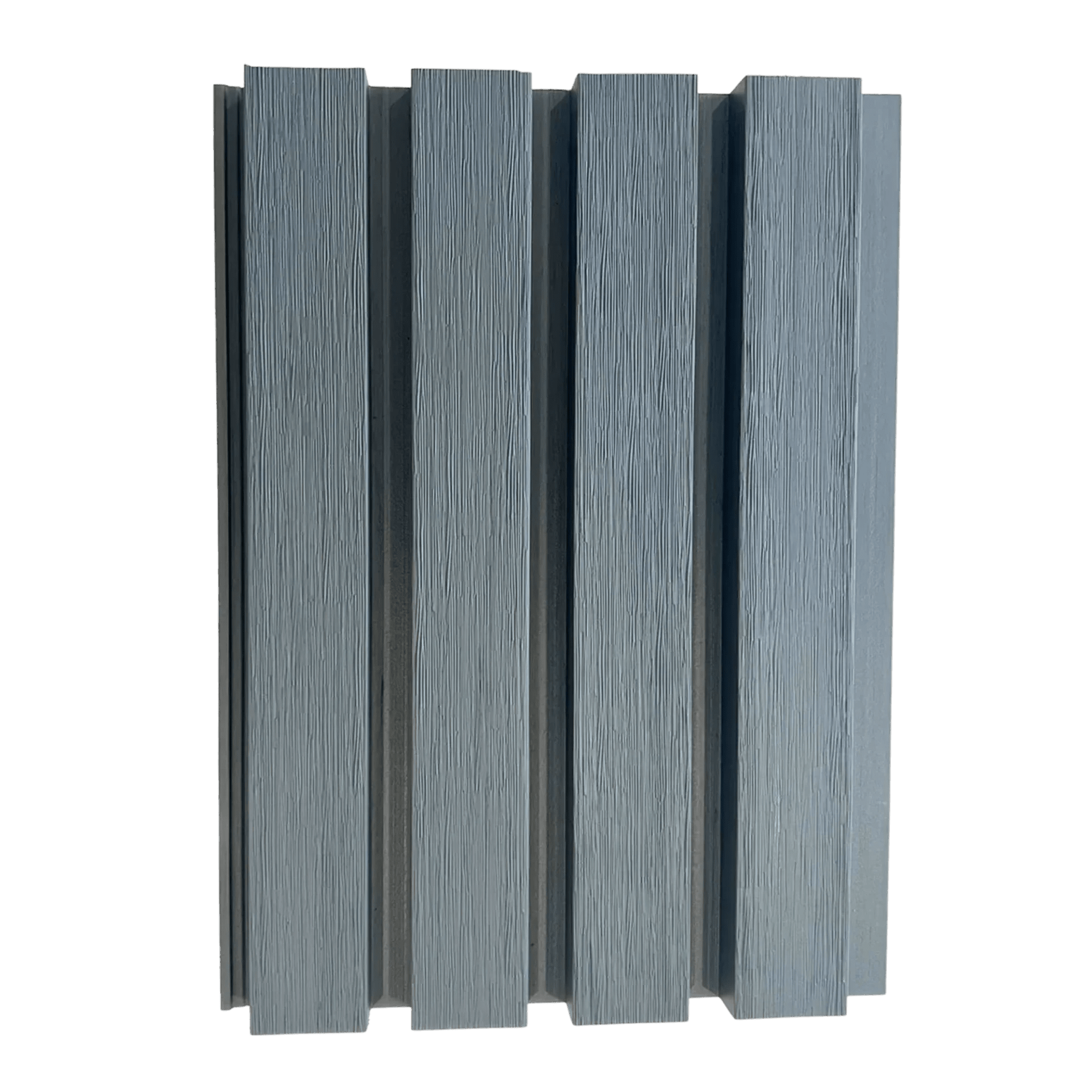Silver Slatted Cladding Series 1 Sample - Artificial Grass Direct