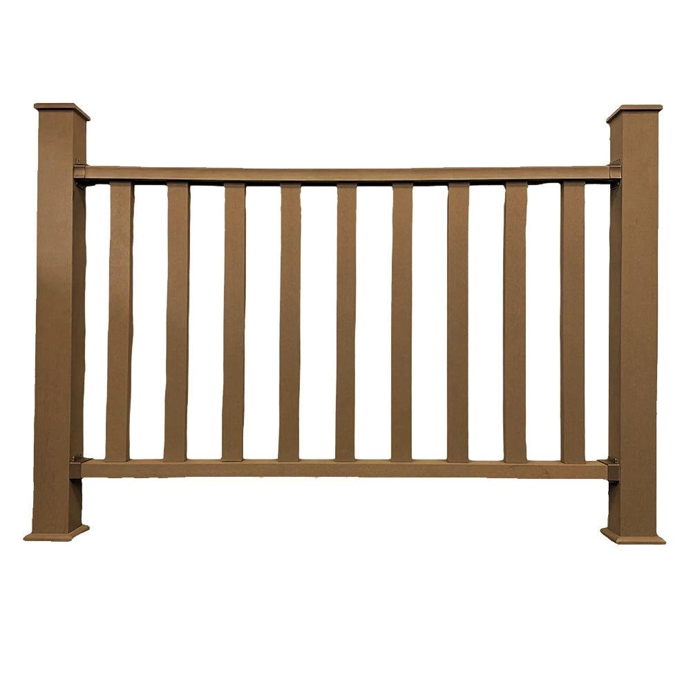 Teak Balustrade - Artificial Grass Direct