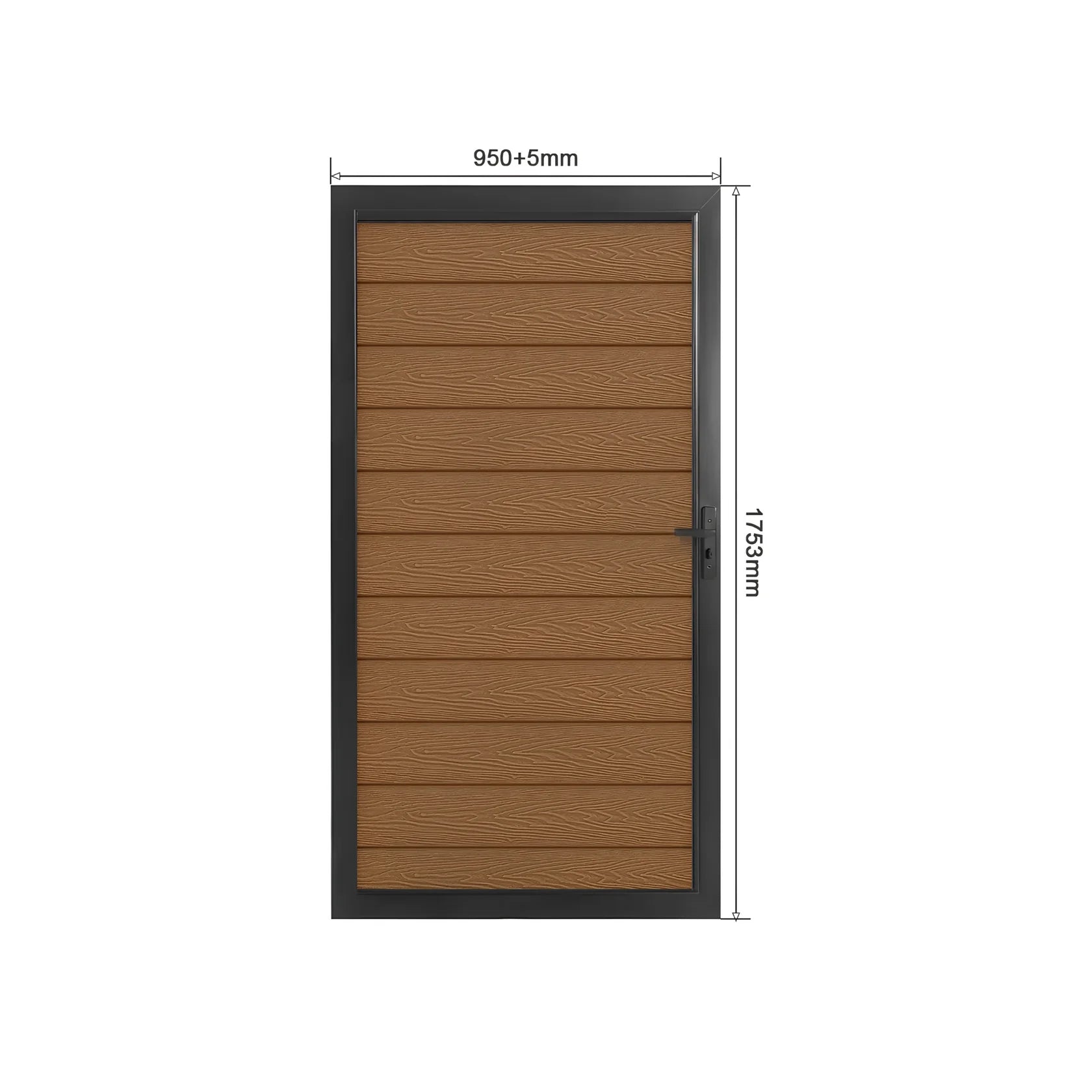Teak Woodgrain Composite Gate
