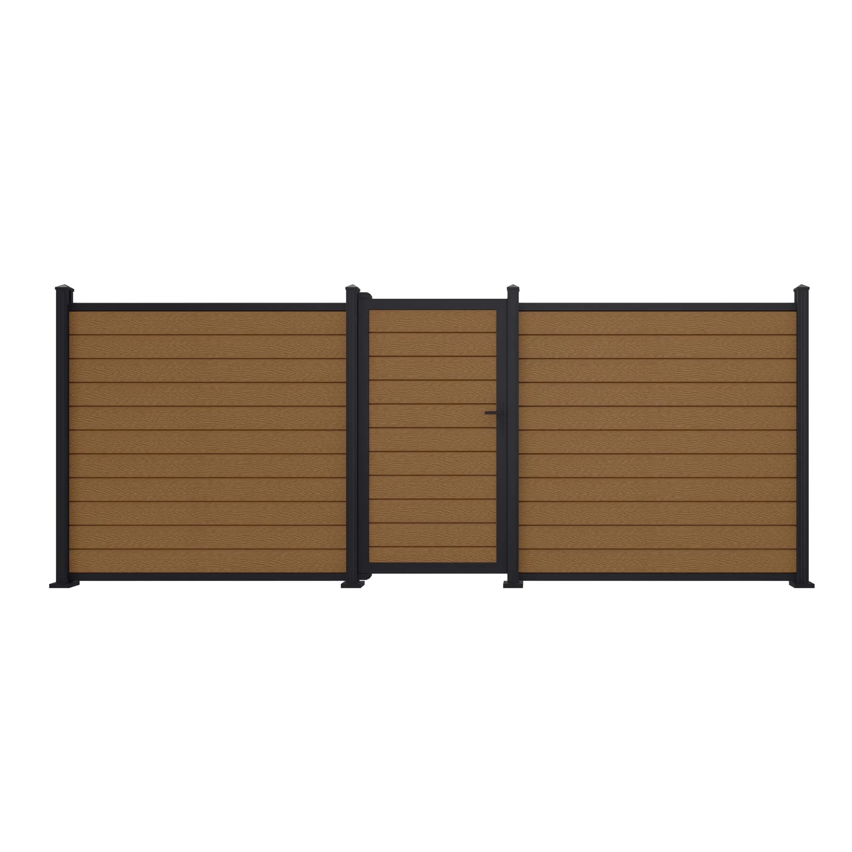 Teak Woodgrain Composite Gate