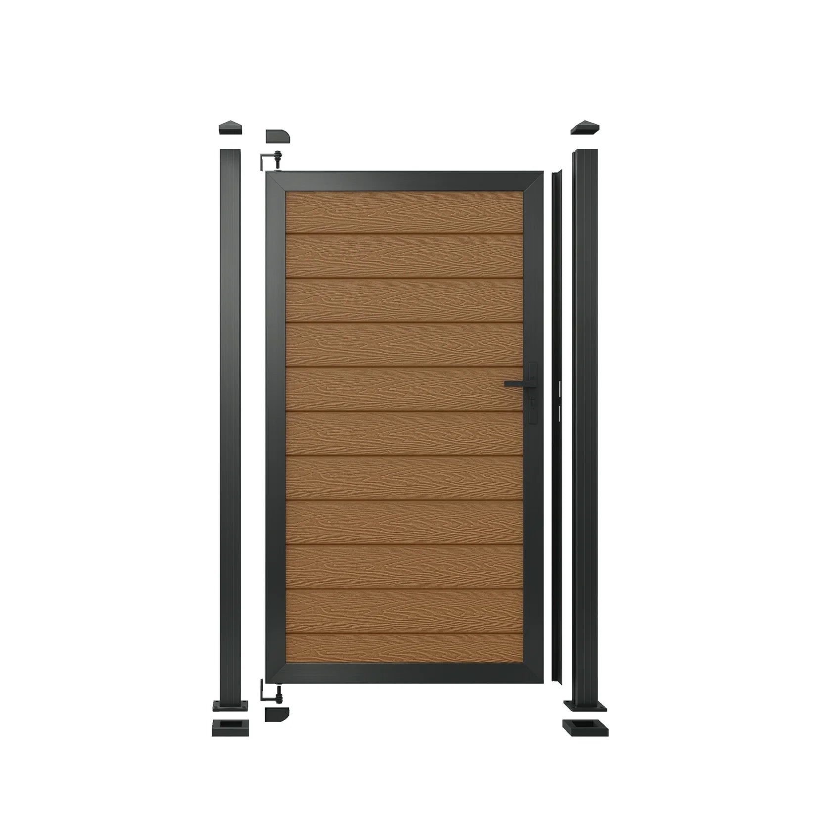 Teak Woodgrain Composite Gate