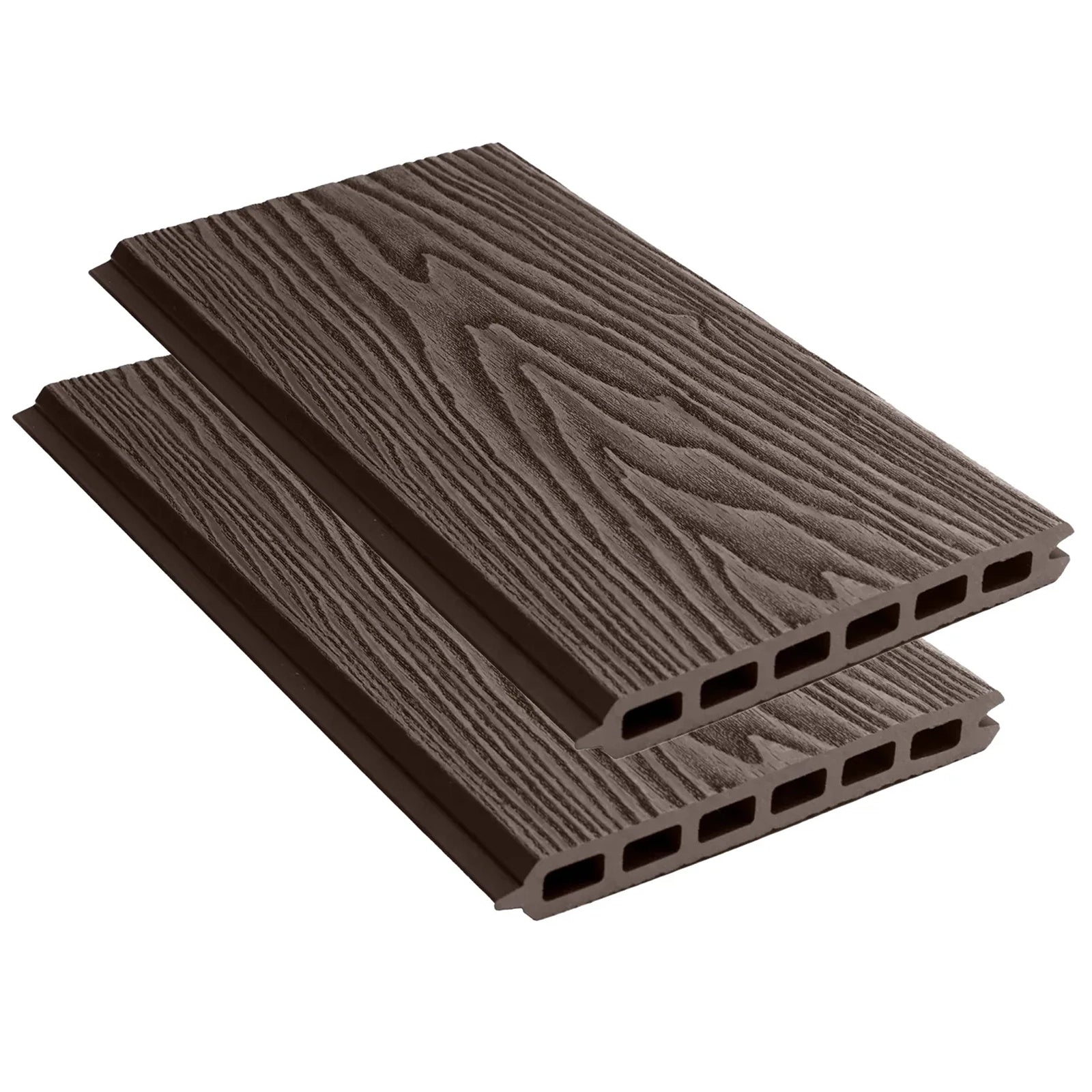 Chocolate Woodgrain Fence Slat