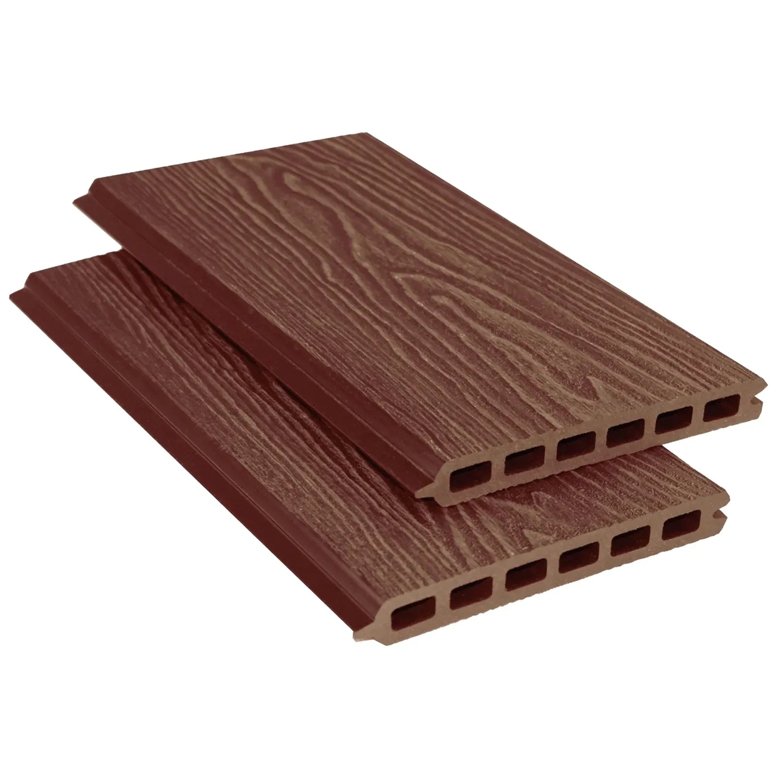 Red Brown Woodgrain Fence Slat