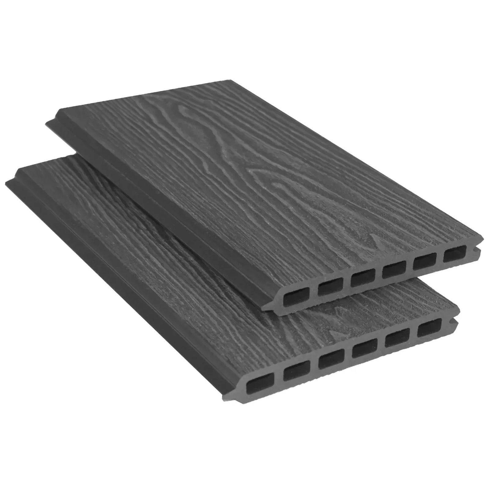 Silver Woodgrain Fence Slat