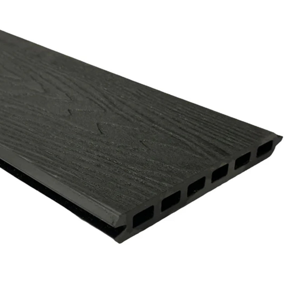 Black Woodgrain Fencing 6ft Kit - Artificial Grass Direct