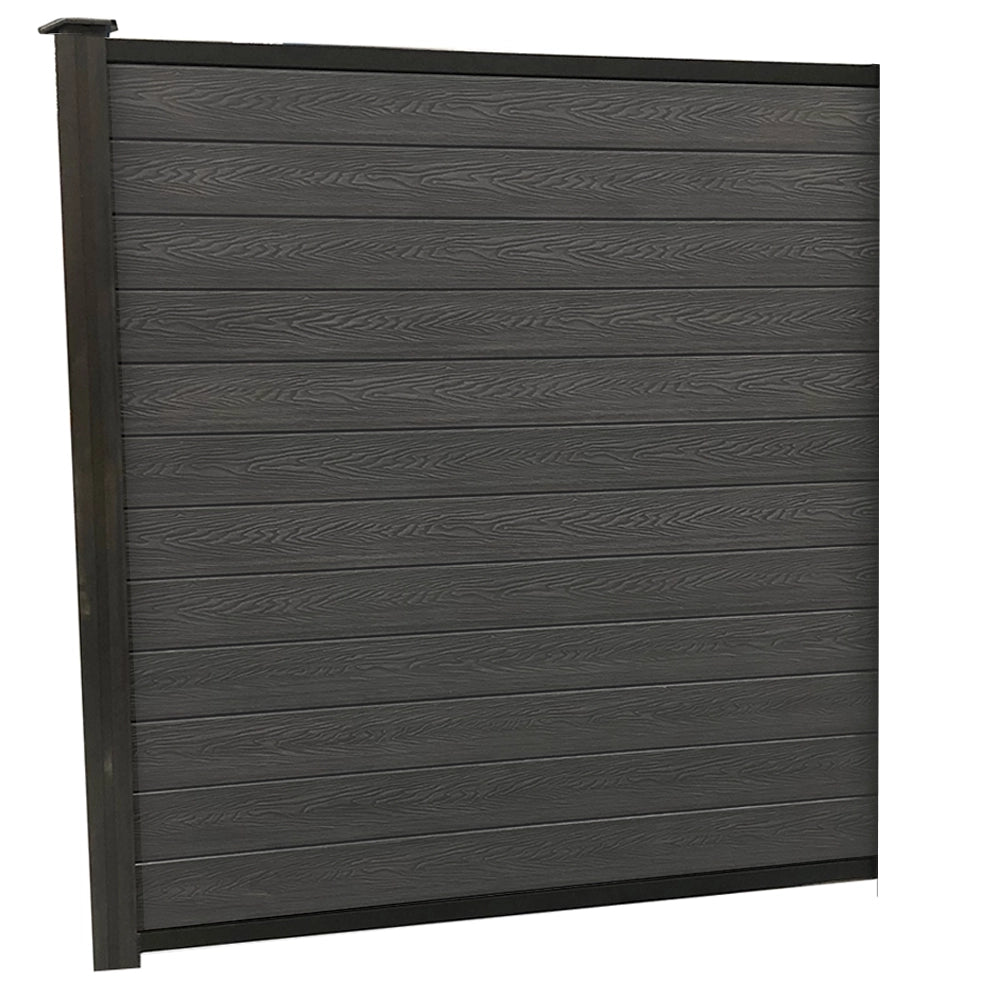 Grey Woodgrain Fencing 6ft Kit - Artificial Grass Direct