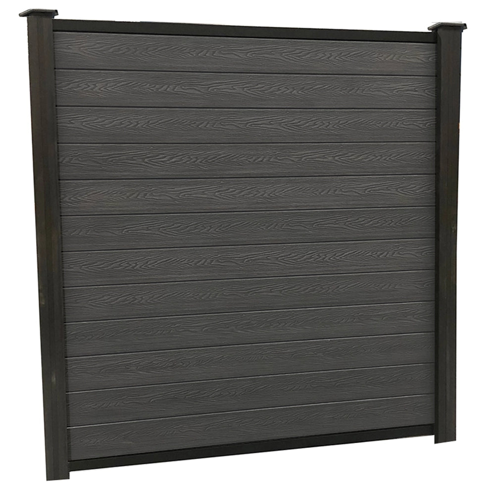 Grey Woodgrain Fencing 6ft Kit - Artificial Grass Direct