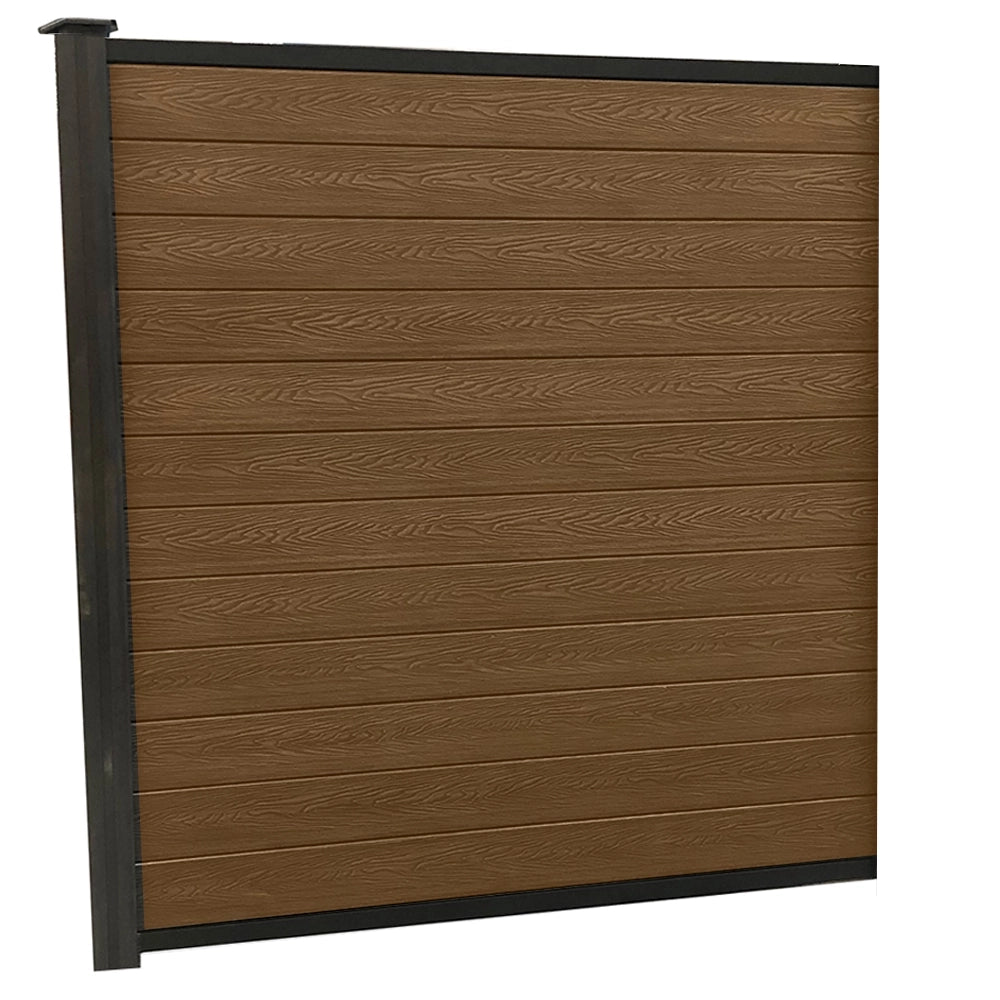 Teak Woodgrain Fencing 6ft Kit - Artificial Grass Direct