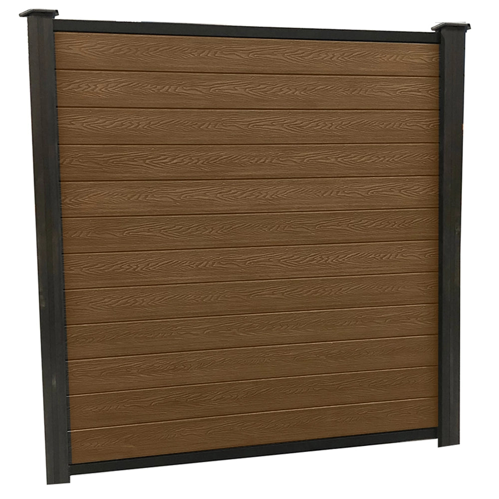 Teak Woodgrain Fencing 6ft Kit - Artificial Grass Direct