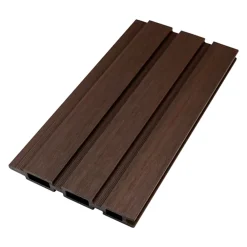 Walnut Co-Extrusion Slatted Fencing