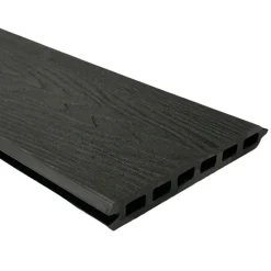 Black Woodgrain Fence Slat