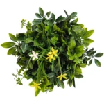 Artificial "Daffodil Smile" Wall Art – 25cm Circular Frame